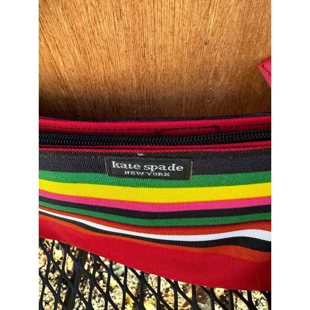 Vtg Y2K Kate Spade Rainbow Shoulder Purse Baguette Bag & a belt bag Look Alike - Picture 5 of 10